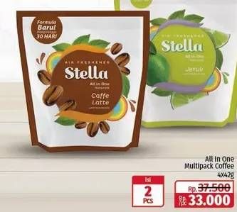 Promo Harga Stella All In One Caffe Latte 42 gr - Lotte Grosir