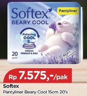 Softex Beary Cool Pantyliner Natural Lavender