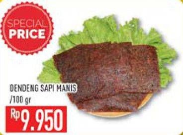 Promo Harga Daging Dendeng Sapi Manis per 100 gr - Hypermart