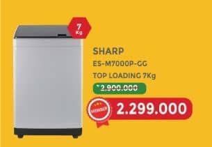 Sharp ES-M7000P-GG  Diskon 20%, Harga Promo Rp2.299.000, Harga Normal Rp2.900.000, Khusus Member
