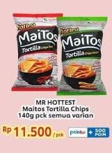 Promo Harga Mr Hottest Maitos Tortilla Chips All Variants 140 gr - Indomaret