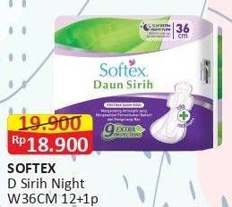 Promo Harga Softex Daun Sirih 36cm 13 pcs - Alfamart