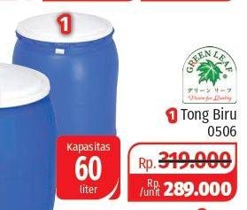 Promo Harga GREEN LEAF Tong Biru 0506 60 ltr - Lotte Grosir