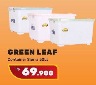 Promo Harga GREEN LEAF Container Box Sierra 50 ltr - Yogya
