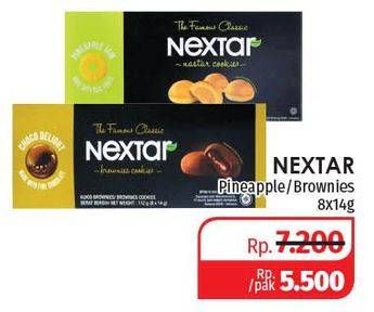 Promo Harga NABATI Nextar Cookies Brownies Choco Delight, Nastar Pineapple Jam per 8 pcs 14 gr - Lotte Grosir