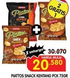 Promo Harga Piattos Snack Kentang 75 gr - Superindo
