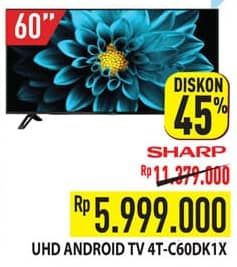 Promo Harga Sharp 4T-C60DK1X  - Hypermart