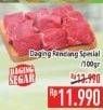 Promo Harga Daging Rendang Sapi Spesial per 100 gr - Hypermart