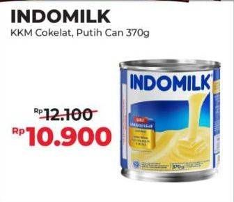 Promo Harga Indomilk Susu Kental Manis Plain, Cokelat 370 gr - Alfamart
