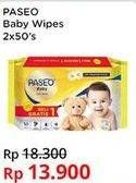 Promo Harga Paseo Baby Pure Soft 50 sheet - Indomaret