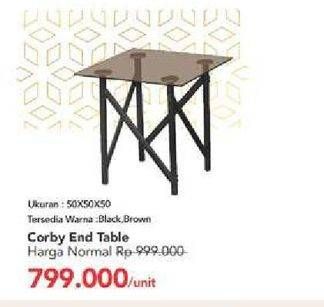 Promo Harga Corby End Table   - Carrefour