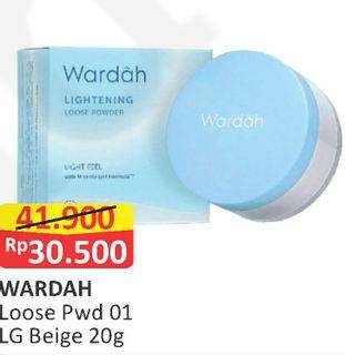 Promo Harga WARDAH Lightening Loose Powder 01 Light Beige 20 gr - Alfamart