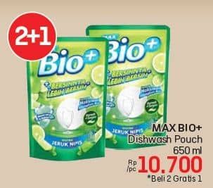 Promo Harga Max Bio Cairan Pencuci Piring 700 ml - LotteMart