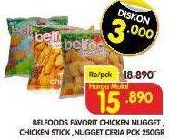 Promo Harga Favorite Chicken Nugget / Chicken Stick / Nugget Ceria 250gr  - Superindo