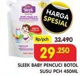 Promo Harga SLEEK Baby Bottle, Nipple and Accessories Cleanser 450 ml - Superindo