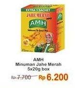 Promo Harga AMH Jahe Merah Super per 5 pcs 20 gr - Indomaret