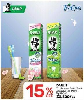 Promo Harga DARLIE Toothpaste Tea Care Green Tea, Tea Care Jasmine 160 gr - Guardian