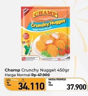 Promo Harga Champ Nugget Crunchy Nugget 450 gr - Carrefour