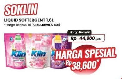 Promo Harga So Klin Liquid Detergent 1600 ml - Carrefour