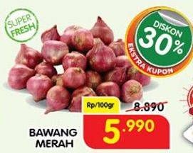 Promo Harga Bawang Merah per 100 gr - Superindo