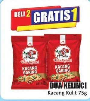 Promo Harga Dua Kelinci Kacang Garing Original 75 gr - Hari Hari