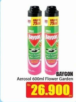 Promo Harga BAYGON Insektisida Spray Flower Garden 600 ml - Hari Hari