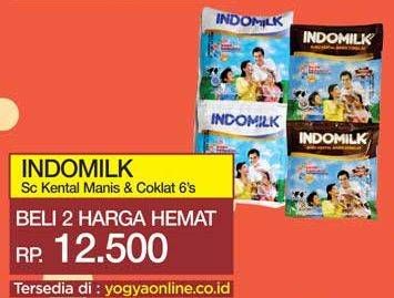 Promo Harga INDOMILK Susu Kental Manis per 2 pouch 6 pcs - Yogya