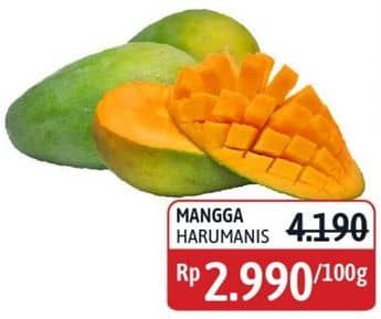 Promo Harga Mangga Harum Manis per 100 gr - Alfamidi