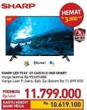 Promo Harga SHARP 4T-C60CK1X 4K Android TV  - Carrefour