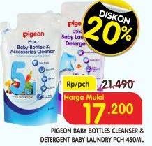 Promo Harga PIGEON Baby Bottles & Accessories Cleaner/Baby Laundry Detergent 450ml  - Superindo