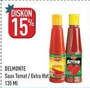 Promo Harga DEL MONTE Saus Tomat/ Extra Hot 140ml  - Hypermart