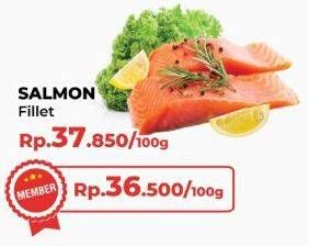 Promo Harga Salmon Fillet per 100 gr - Yogya