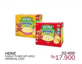 Farley's Biskuit Bayi 120 gr Diskon 20%, Harga Promo Rp17.900, Harga Normal Rp22.400, Indomaret Fresh