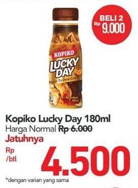 Promo Harga Kopiko Lucky Day 180 ml - Carrefour