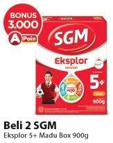 Promo Harga SGM Eksplor 5+ Susu Pertumbuhan Madu 900 gr - Alfamart