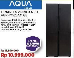 Promo Harga Aqua AQR-IM525AM Multidoor Refrigerator 456 ltr - COURTS