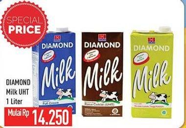 Promo Harga DIAMOND Milk UHT All Variants 1000 ml - Hypermart