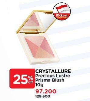 Promo Harga Wardah Crystallure Precious Lustre Prism Blush 10 gr - Watsons