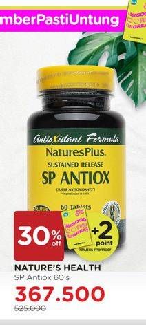 Promo Harga NATURES PLUS SP Antioxidant 60 pcs - Watsons