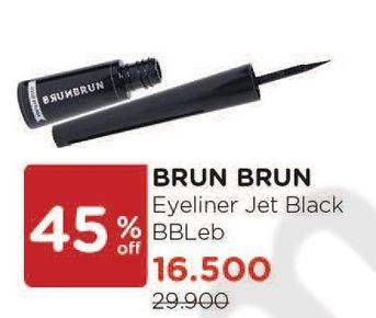 Promo Harga BRUNBRUN Eyeliner Jet Black  - Watsons