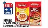 Promo Harga Kimbo Smoked Beef/Burger Beef  - Hypermart