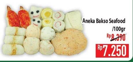 Promo Harga Aneka Bakso Seafood per 100 gr - Hypermart