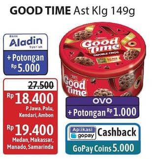 Promo Harga Good Time Chocochips Assorted Cookies Tin 149 gr - Alfamidi