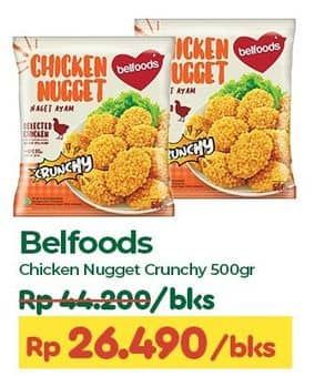 Promo Harga Belfoods Nugget Chicken Nugget Crunchy 500 gr - TIP TOP