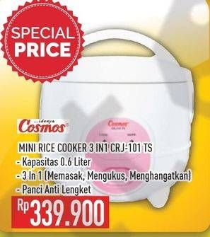 Promo Harga COSMOS CRJ 101 | Rice Cooker  - Hypermart