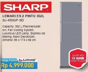 Promo Harga SHARP SJ-450GP-SD  - COURTS