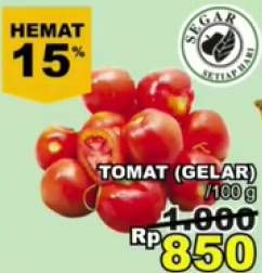 Promo Harga Tomat Gelar per 100 gr - Giant