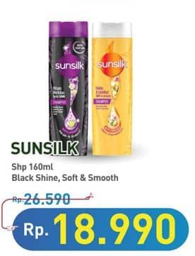 Promo Harga Sunsilk Shampoo Black Shine, Soft Smooth 160 ml - Hypermart