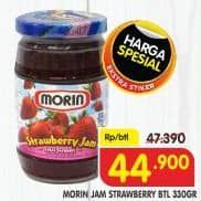 Promo Harga Morin Jam Strawberry 330 gr - Superindo