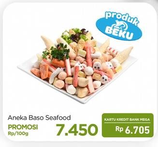 Promo Harga Aneka Bakso Seafood per 100 gr - Carrefour